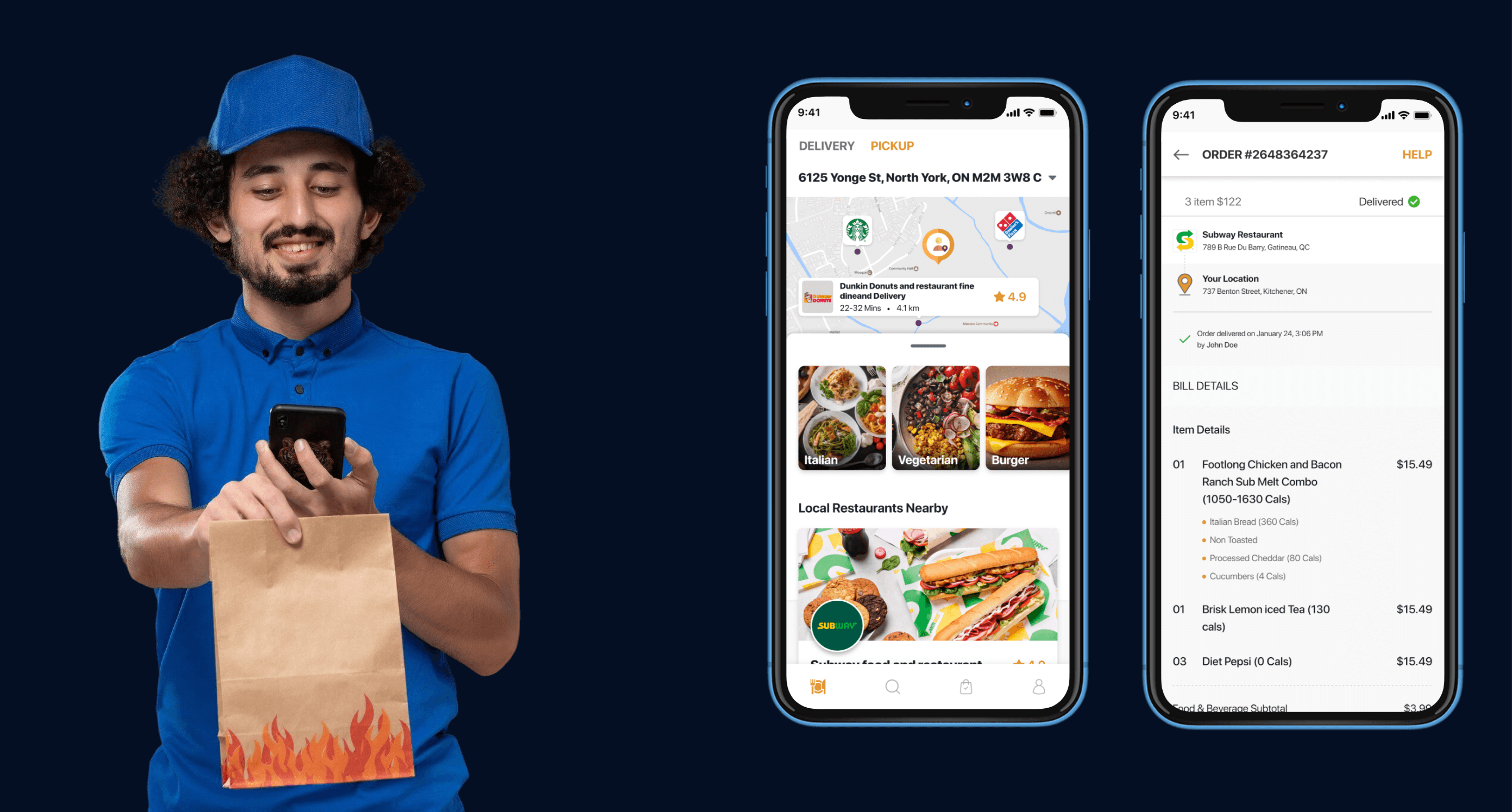 Multi-Restaurant Food Delivery Platform — On-Demand project by Appther