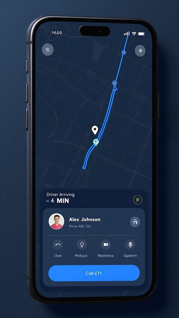 Lyftup passenger app screen
