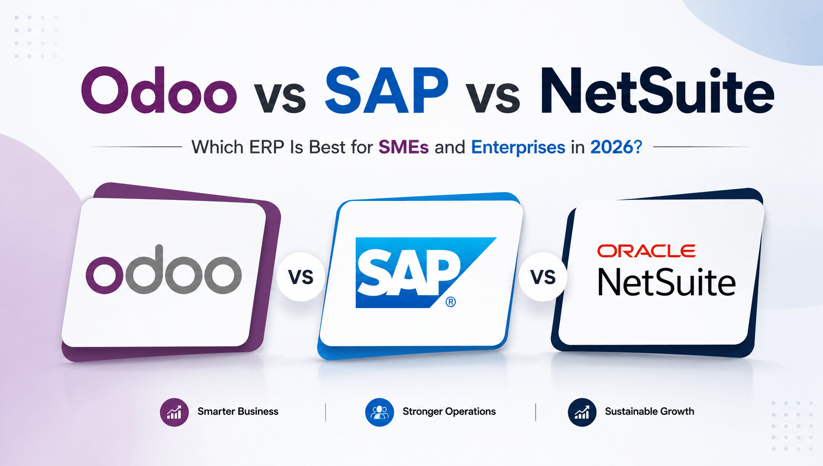 Odoo vs SAP vs NetSuite ERP comparison
