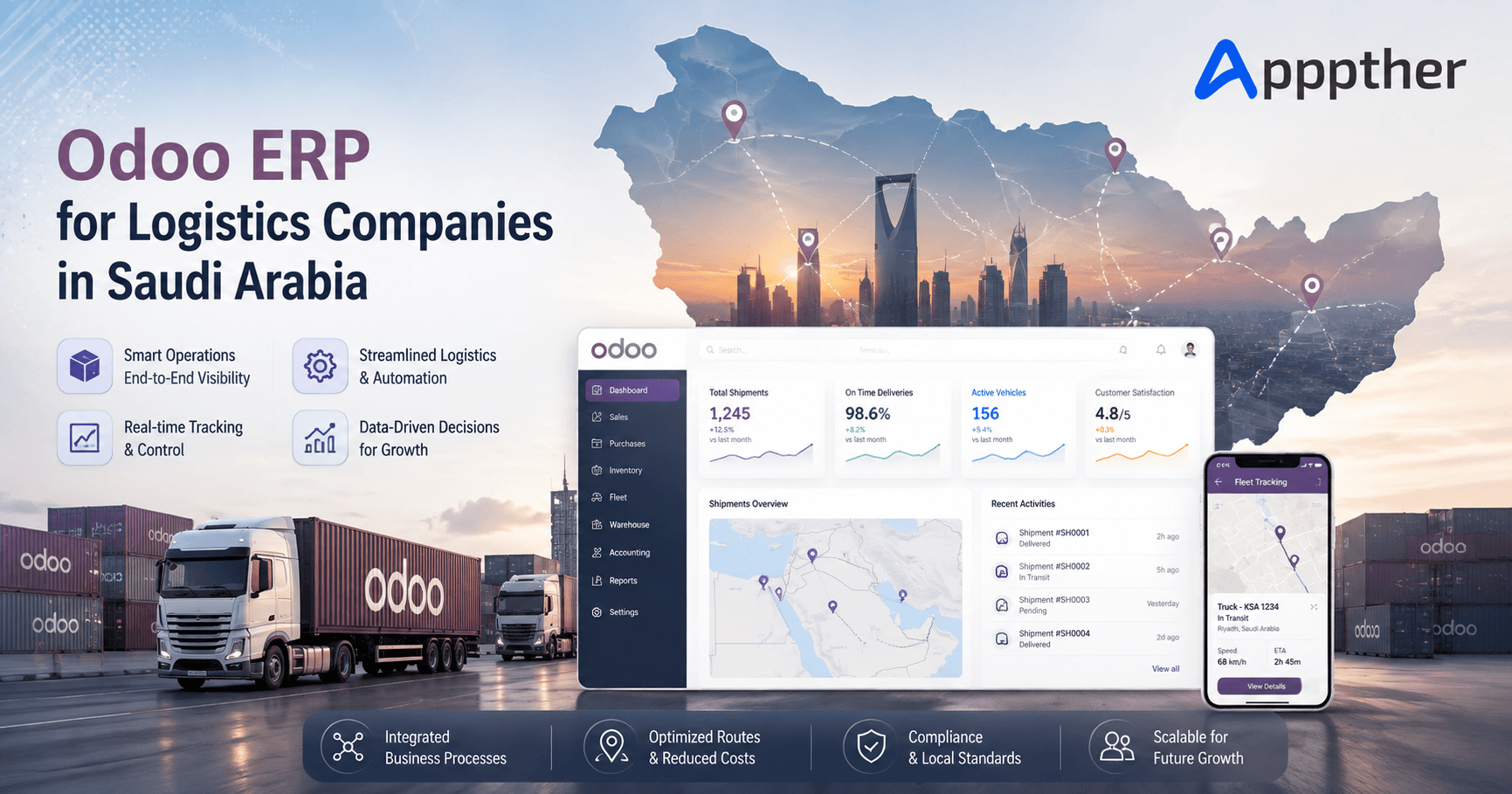Odoo ERP for Logistics Companies in Saudi Arabia