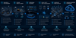 Six-phase roadmap for implementing AI computer vision mining safety from discovery and proof of concept to production